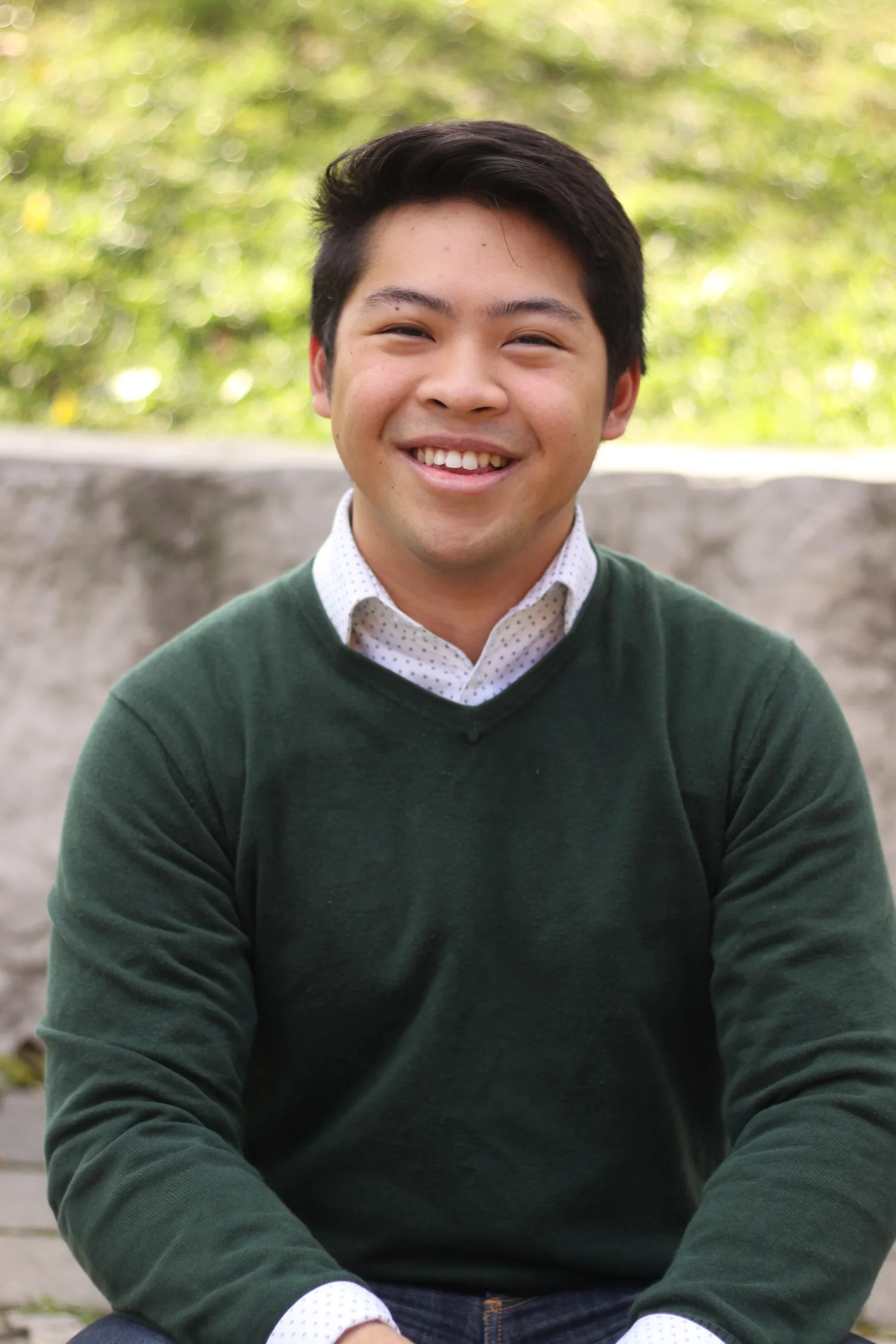 teenager smiling